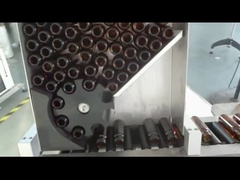 YM215 Plasitc tüp etiket flakon etiket aplikatörü için otomatik bitki cam flakon etiketleme makinesi