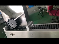 YM215 Plasitc tüp etiket flakon etiket aplikatörü için otomatik bitki cam flakon etiketleme makinesi